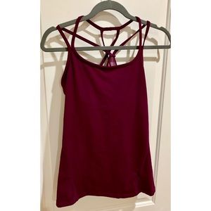 Yoga top with built in bra